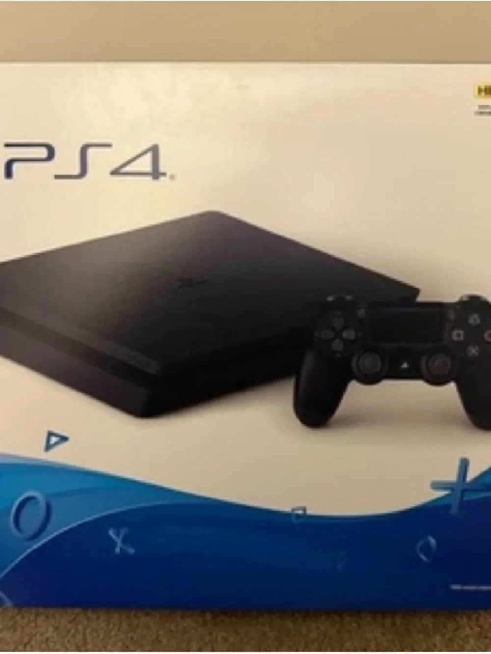 Sony PS4 Slim Black Gaming Console with Black DualShock Controller